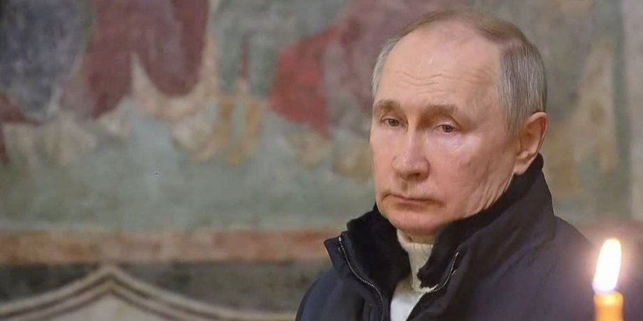 Володимир Путін, Різдво, храм, церква, богослужіння, служба, президент, РФ