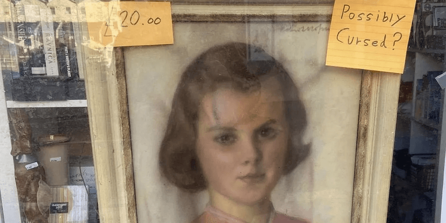 Проклятая картина, начался хаос, проклятый портрет, жуткие вещи, дважды возвращали, проклятая вещь, рисунок девочки