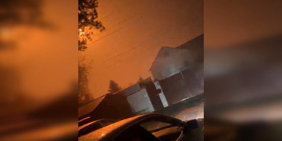 фото спалаху від вибуху у Володимирі 16 жовтня
