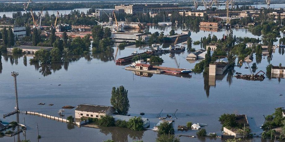 нова каховка, потоп нова каховка, затоплена нова каховка, нова каховка зараз