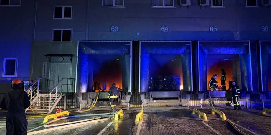 Пожежа на складі в Одеській області