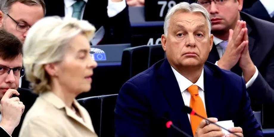 Глава Европейской комиссии, Урсула фон дер Ляен, премьер-министр Венгрии, Виктор Орбан, дебаты, Европарламент