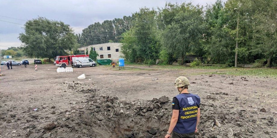 запорожье обстрел