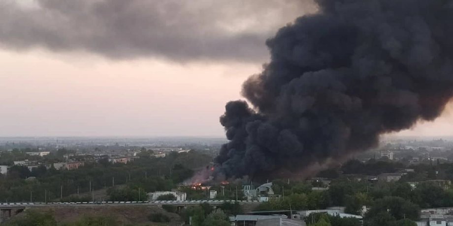 Пожежа в Красногвардійському, пожежа у Криму, вибухи в Криму, деокупація Криму, військові об'єкти в Криму