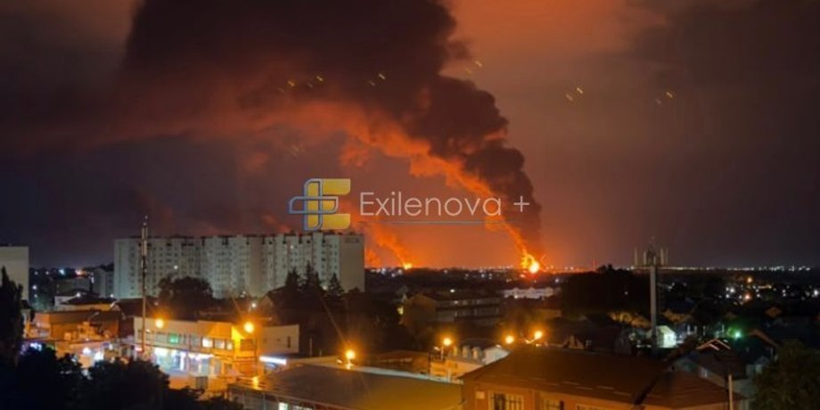 пожежа рф нпз Дрони атакують Ставропольський край РФ: на місцевій НПЗ зафіксовано масштабну пожежу (відео)