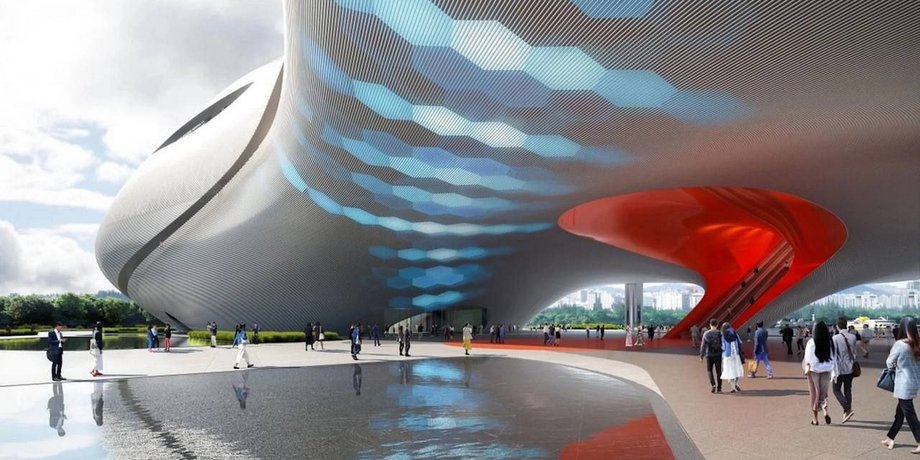 Візуалізація Великого театру Ічан у Китаї від Open Architecture