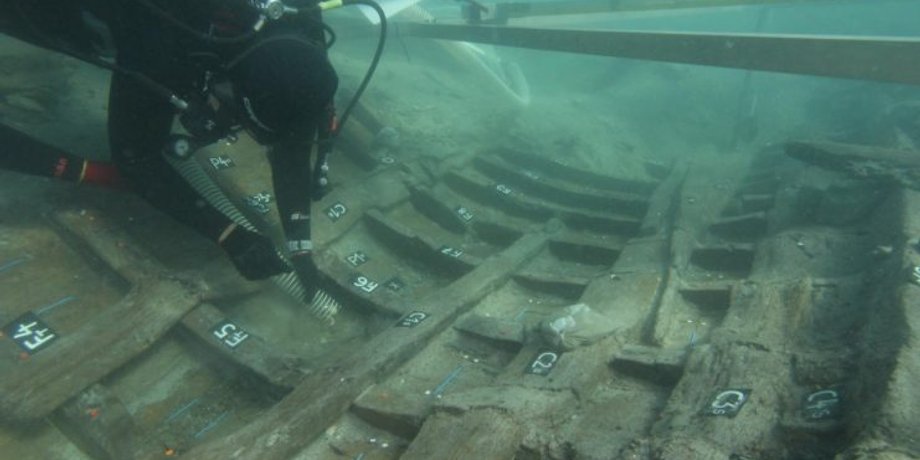Римский корабль, морская археология, Хорватия, море