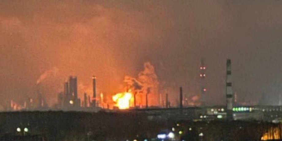 пожар на НПЗ в Рязани