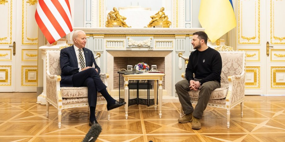 Джо Байден и Владимир Зеленский