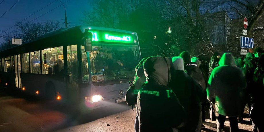 Протест из-за отключения света в Хмельницком