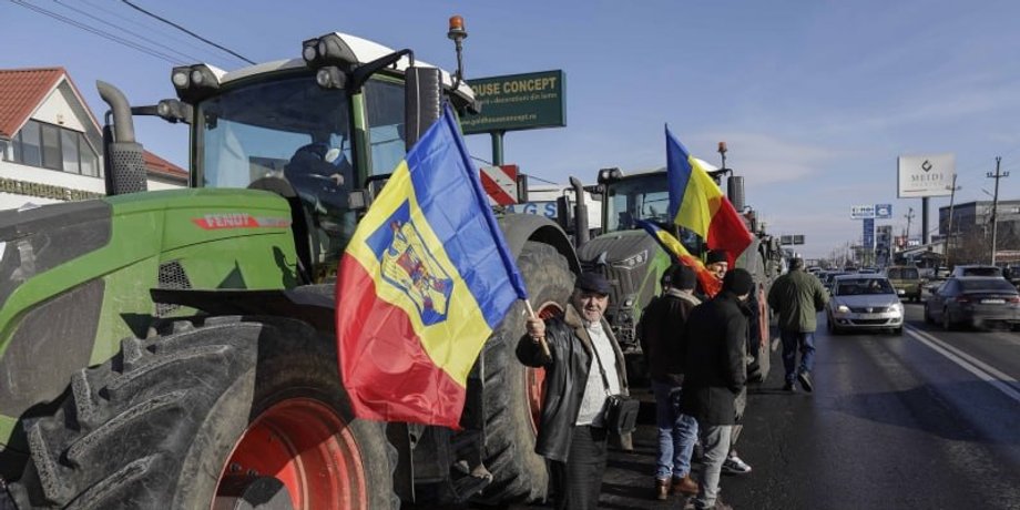 Румыния, блокада, протест, фермеры, граница, Украина, фото