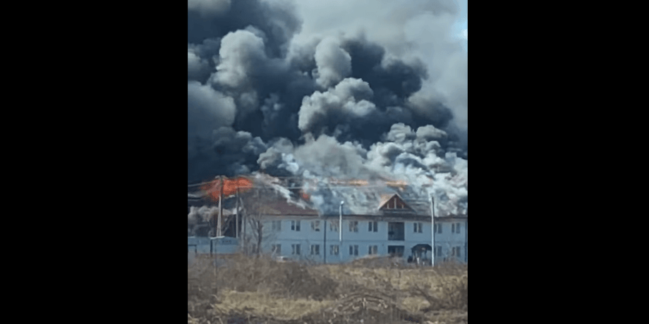 Пожар, Теребля, Закарпатье, горит новостройка, огонь, комплекс, 120 млн