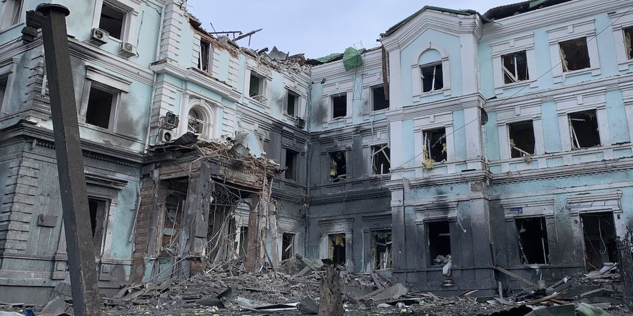 обстріл, руїни, Харків