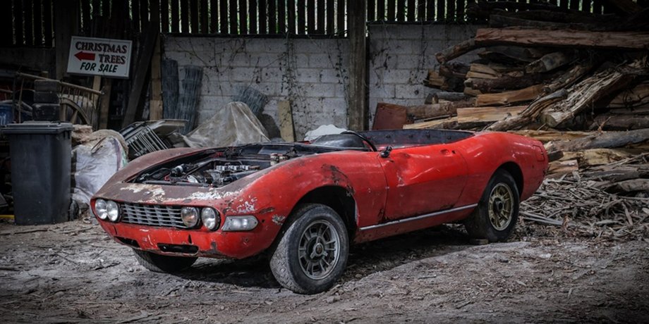 Fiat Dino Spider, Fiat Dino, Fiat Dino 1968, Dino Spider, заброшенные авто