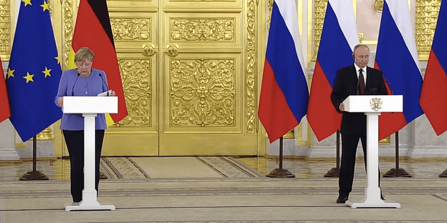 Пресс конференция Путина и Меркель