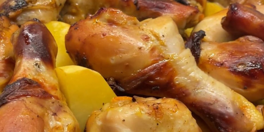 куриные голени, курица с картошкой