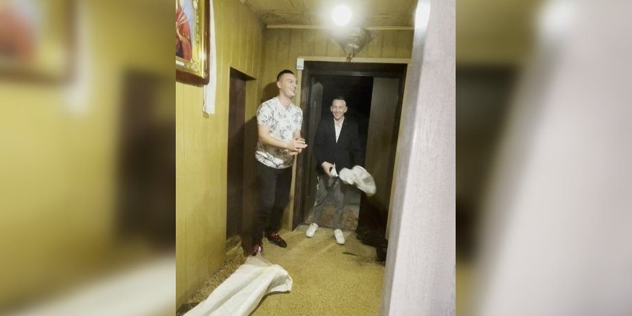 Скандал на Рождество, Обычай на Рождество, щедрование, колядование, посев, Волынь посев, Волынь обычаи, Волынь два мешка зерна, щедрование мешки зерно