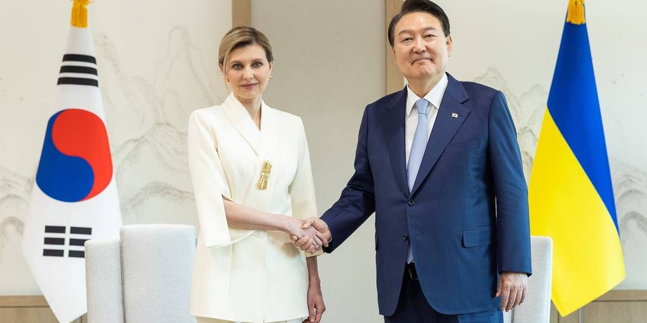 Олена Зеленська і Юн Сок Йоль