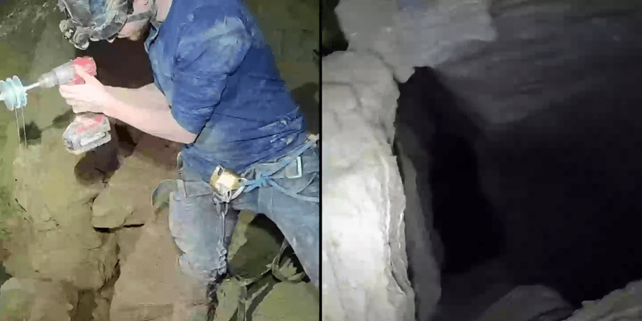 Пещера в США, самая глубокая пещера, глубокая яма, вирусное видео, опустили камеру в пещеру, блогеры, городские исследователи, под землей