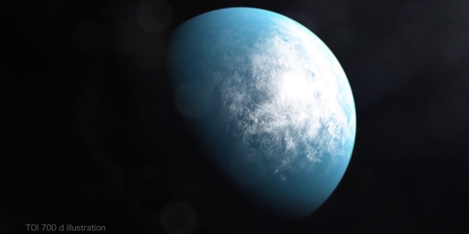 Планета TOI 700d. Иллюстрация NASA