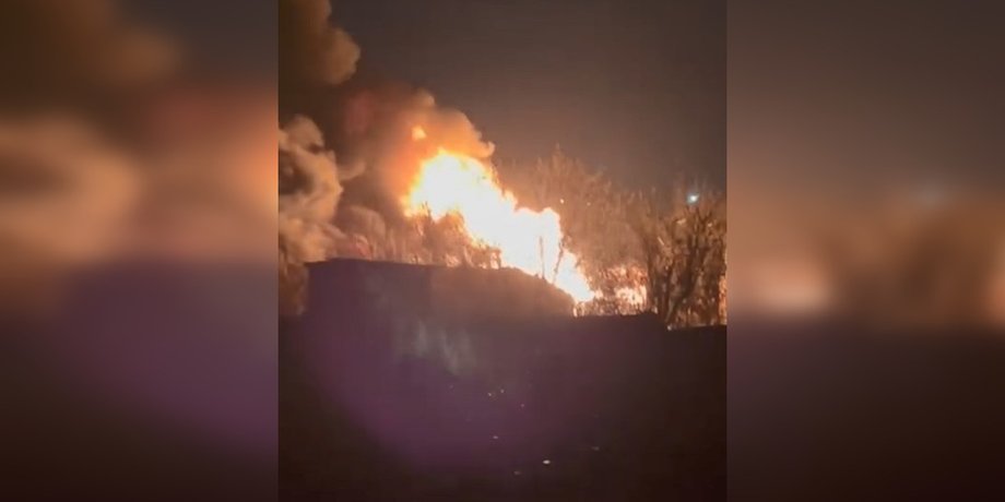 фото пожежі у Валуйках після атаки дронів ЗСУ