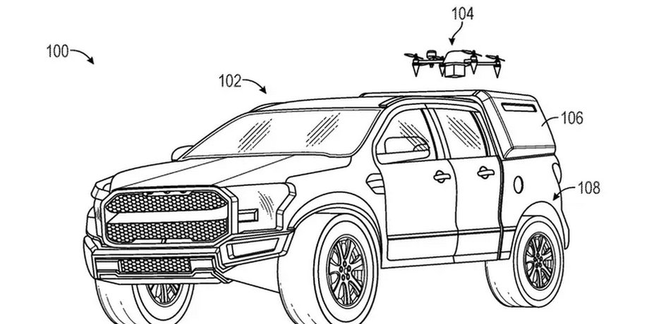 Ford, крепление для дрона, люк
