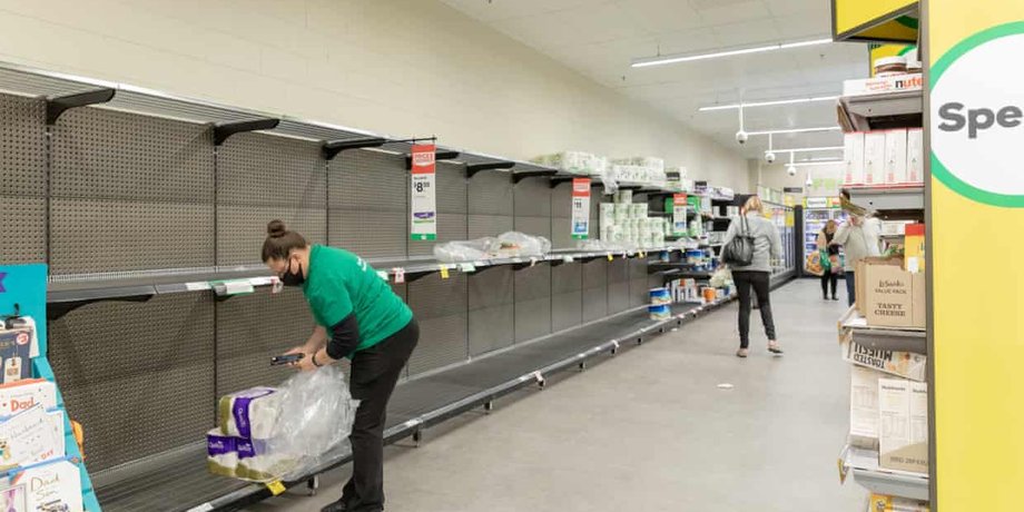 Австралія, дефіцит, дефіцит продуктів, супермаркет, порожні полиці