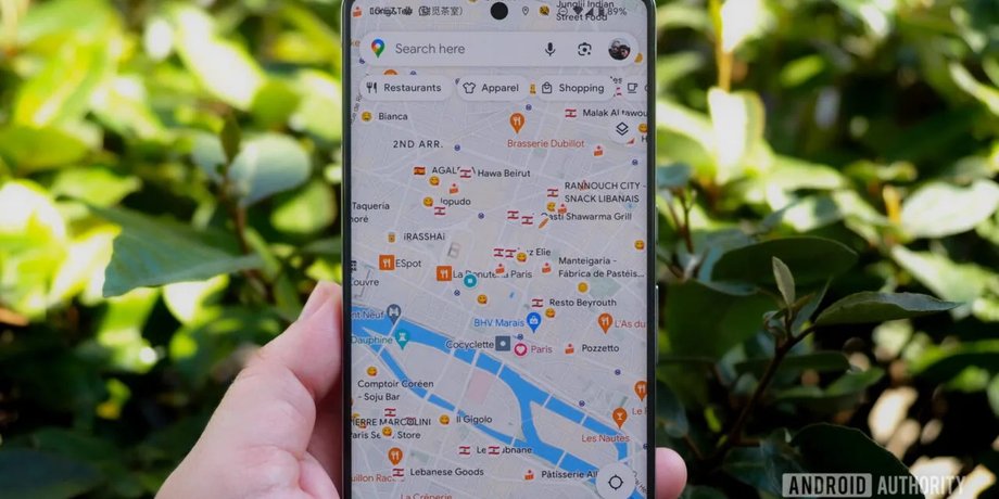 Google Карты смартфон