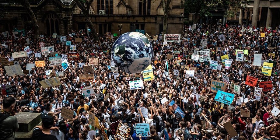 Акция в Сиднее 15 марта. Фото: StrikeClimate