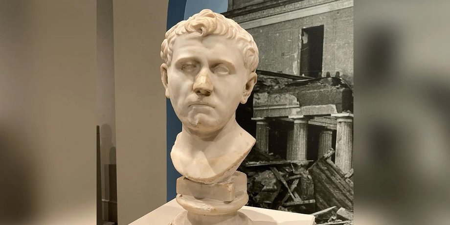 Бюст Секста Помпея , древнеримская скульптура, древний рим, находка, краденое искусство, мраморный бюст