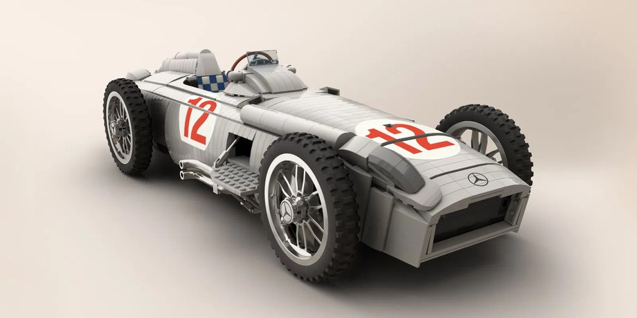 Mercedes-Benz W196R из кубиков Lego