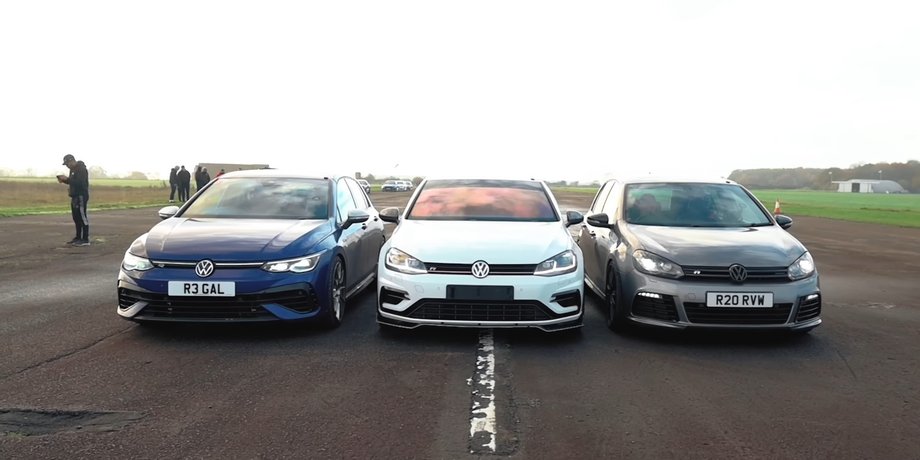 Volkswagen, Volkswagen Golf R, Гонки, Драг-рейсинг, Блогеры, Видео, Заезд, Авто, Автомобили, Хэтчбеки