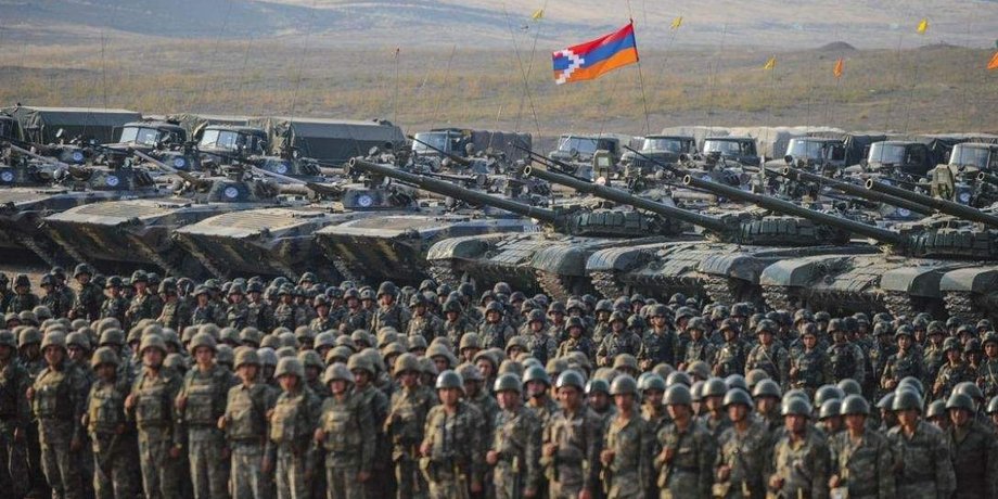 Военные, Армения, флаг, фото