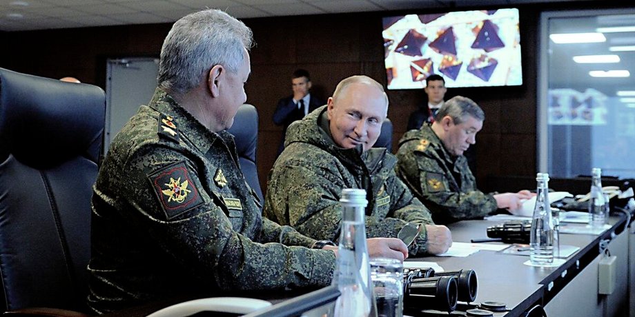 Владимир Путин, учения, ВС РФ, контрнаступление ВСУ, Харьковская область