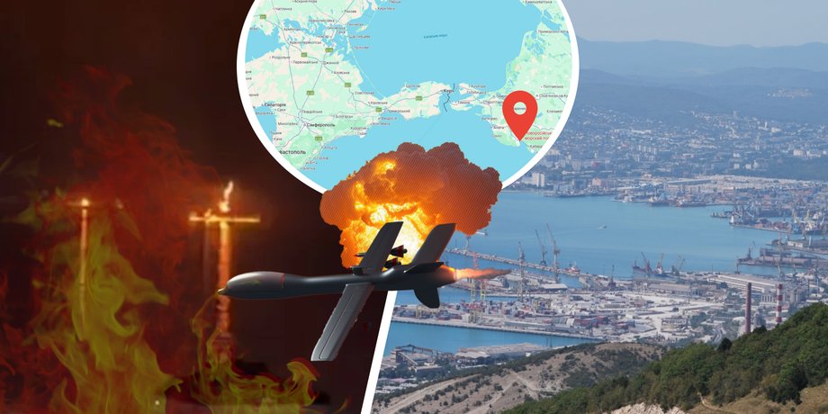 новороссийск, нпз черное море, удар по порту, новороссийск бпла