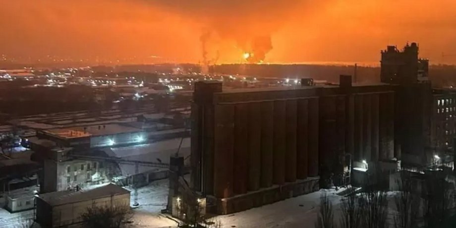 Пожар в Таганроге