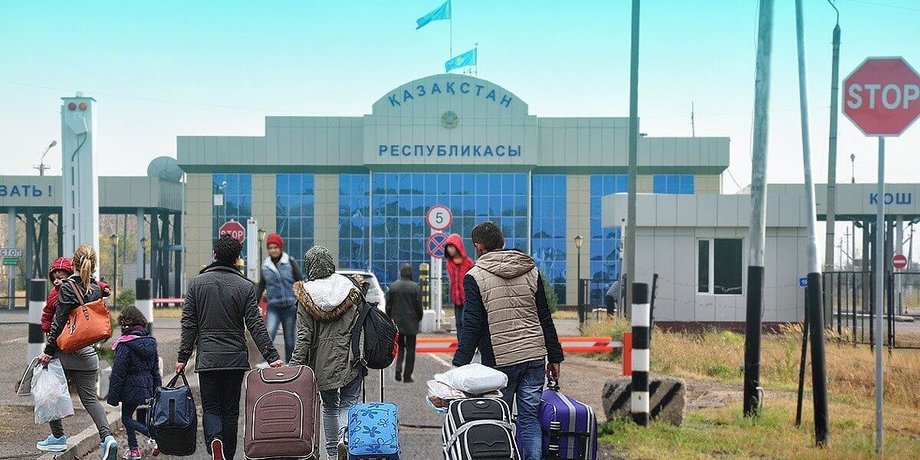 Казахстан, казахстан граница, казахстан россия, казахстан мобилизация, мобилизация в россии