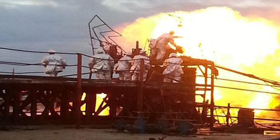 Пожар на газовой скважине / Фото: Facebook
