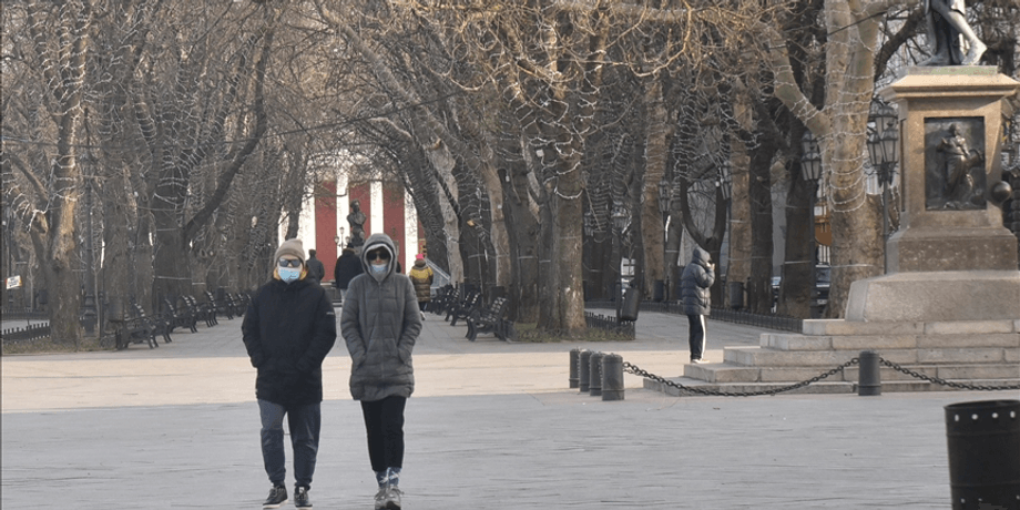 коронавирус, люди, улица, одесса