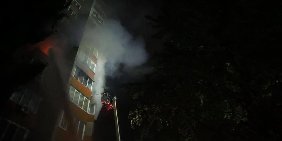 ГСЧС ликвидируют последствия ночного удара по Киеву 22 октября
