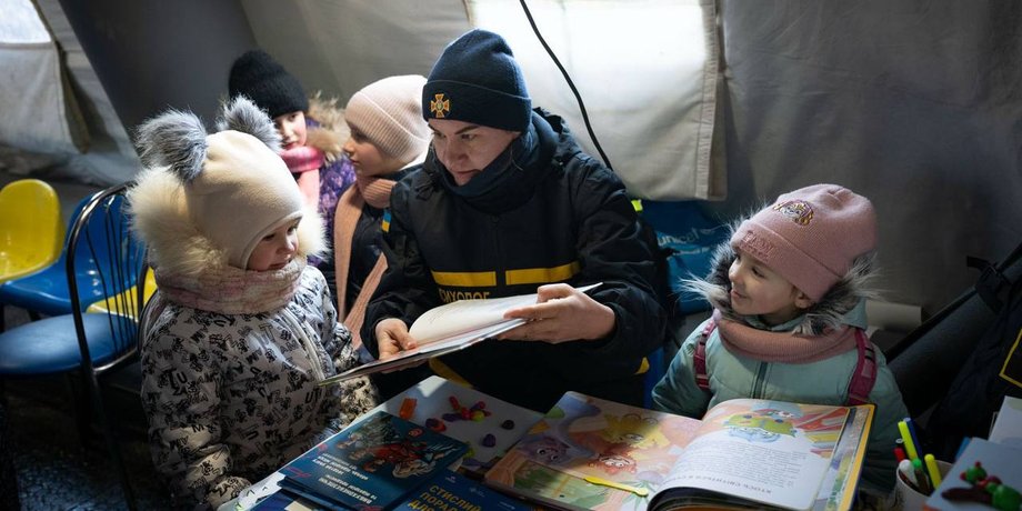 дети в опорном пункте несокрушимости