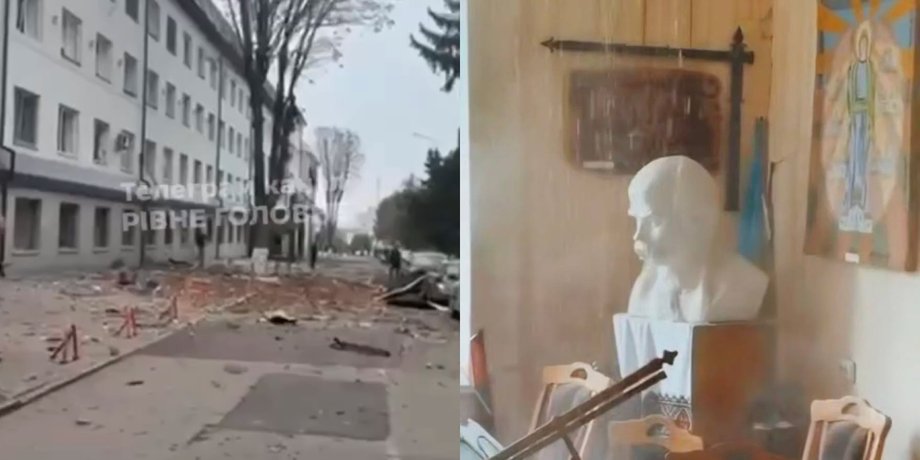 Унаслідок атаки на Рівне поранено 14 людей