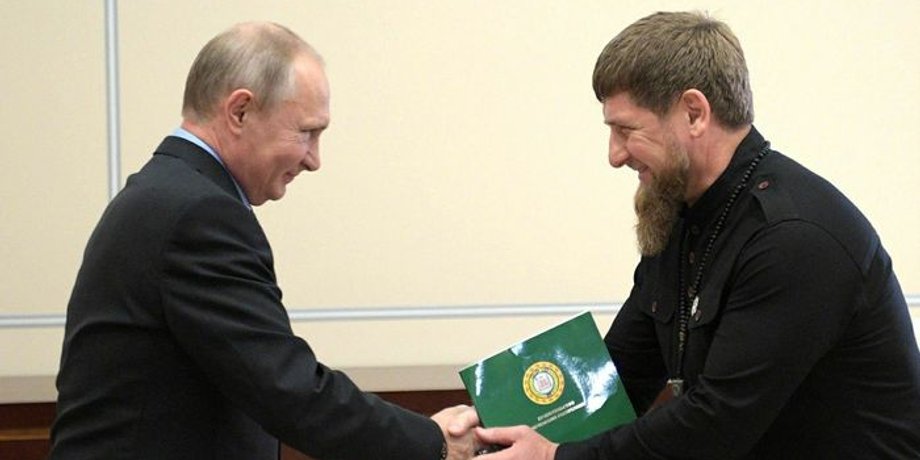 Владимир Путин и Рамзан Кадыров