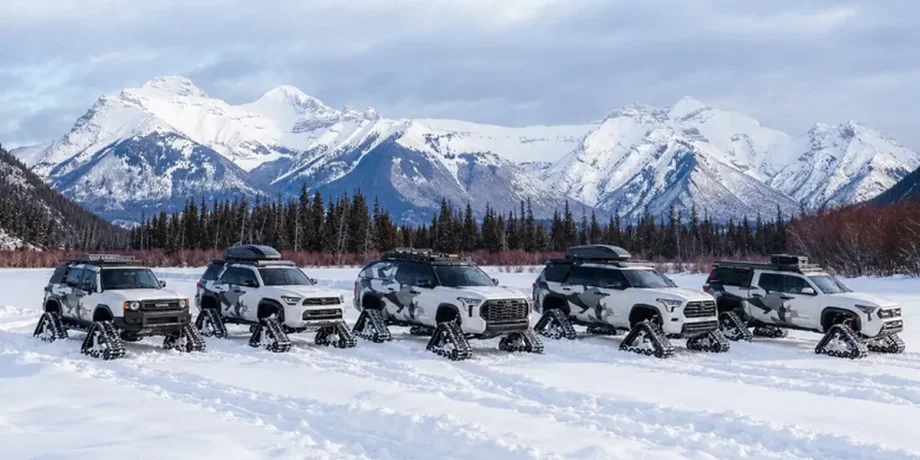 Land Cruiser получил крепления для лыж