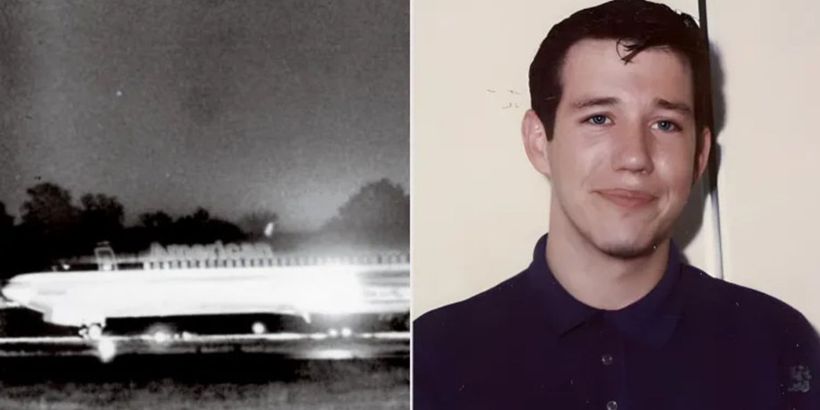 Мартин МакНэлли из США совершил прыжок с парашютом из самолета Boeing 727, имея при себе 500 000 долларов