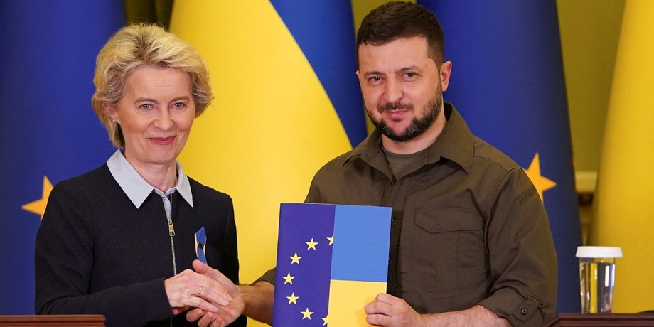 Урсула фон дер Ляйен, Владимир Зеленский, Еврокомиссия, переговоры, ЕС