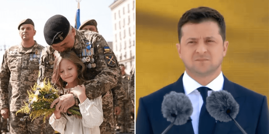 День Независимости кадры с Дня независимости 2021 года с девочкой на параде