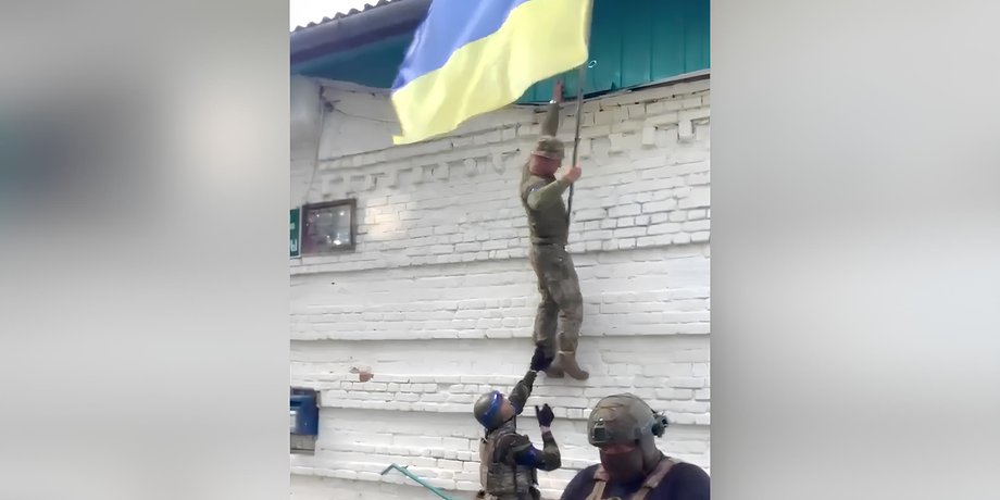 Изображение украинских военных в Гуево