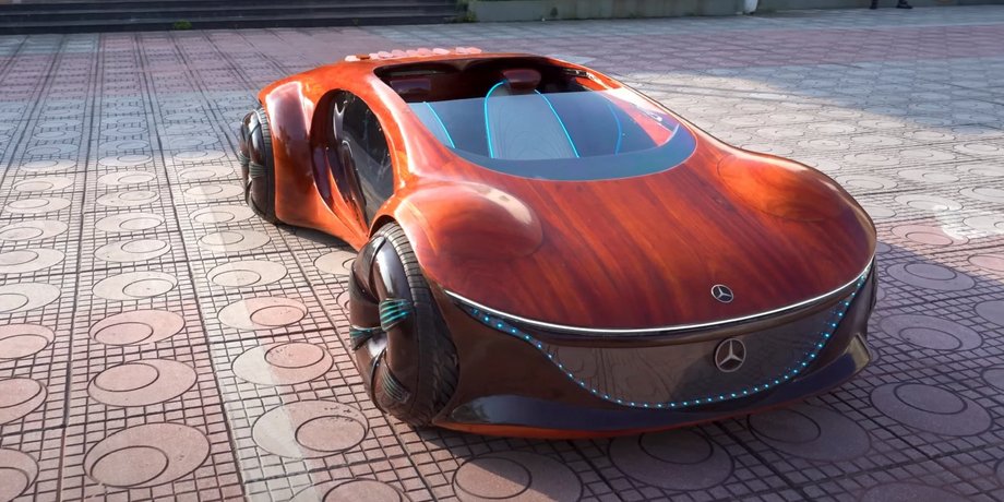 Mercedes-Benz Vision AVTR, копія мерседес модель авто, масштабна копія авто, масштабна модель авто, авто з дерева