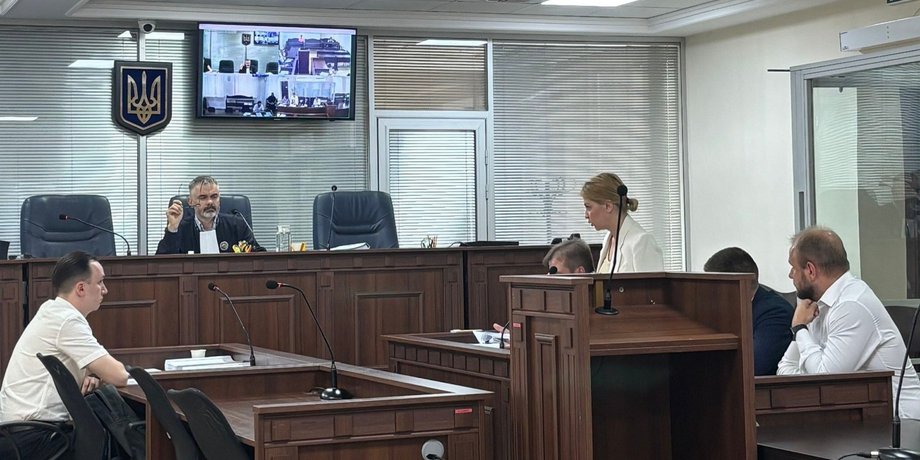 Ольга Стефанишина на судебном заседании